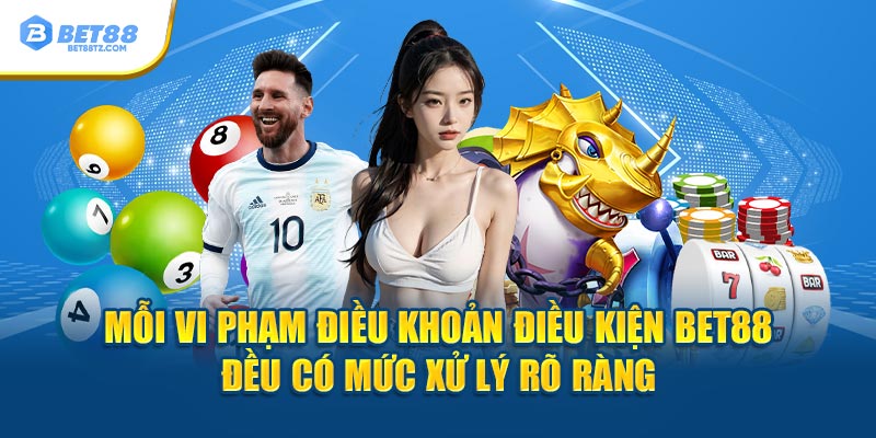 Điều Khoản Điều Kiện Bet88 - Thông Tin Quan Trọng Cho 2025 Mỗi vi phạm điều khoản điều kiện Bet88 đều có mức xử lý rõ ràng